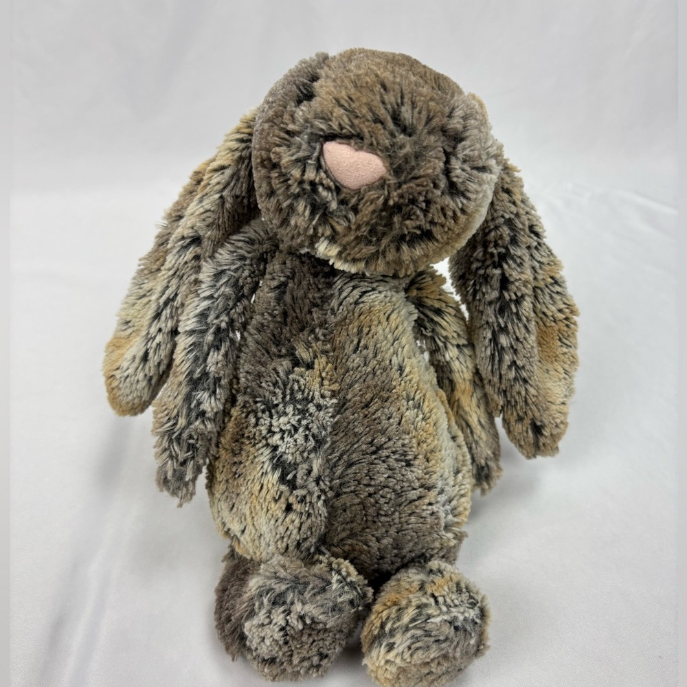 Jellycat Woodland Brown Bashful Bunny Rabbit Medium 12” Plush Stuffed Animal